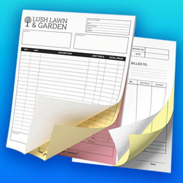 Black and White Front, Blank Back